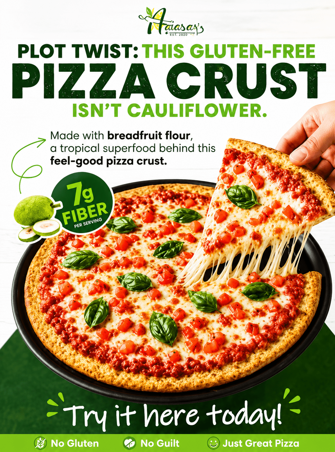 Pizza is one of the world’s most beloved comfort foods—but what if you could enjoy your favorite slice with a more nutritious, naturally gluten-free, and tropical-inspired crust? Enter breadfruit pizza crust—a delicious innovation that combines the familiar joy of pizza with the wholesome benefits of breadfruit.
